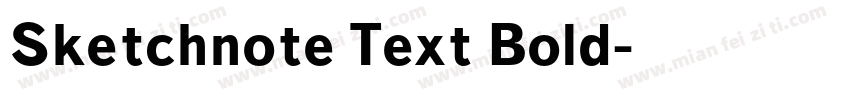 Sketchnote Text Bold字体转换